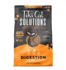 Tiki Pet Tiki Pet Solutions Cat Food Digestion Lamb & Egg Baked Kibble
