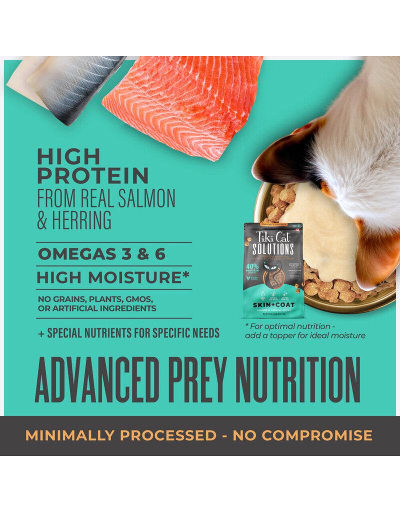 Tiki Pet Tiki Cat Solutions Skin & Coat Salmon & Herring Baked Kibble