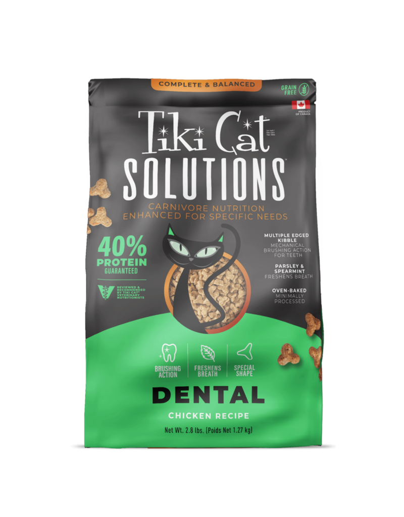 Tiki Pet Tiki Cat Solutions Dental Chicken Baked Kibble
