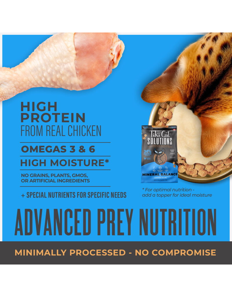 Tiki Pet Tiki Cat Solutions Mineral Balance Chicken Baked Kibble