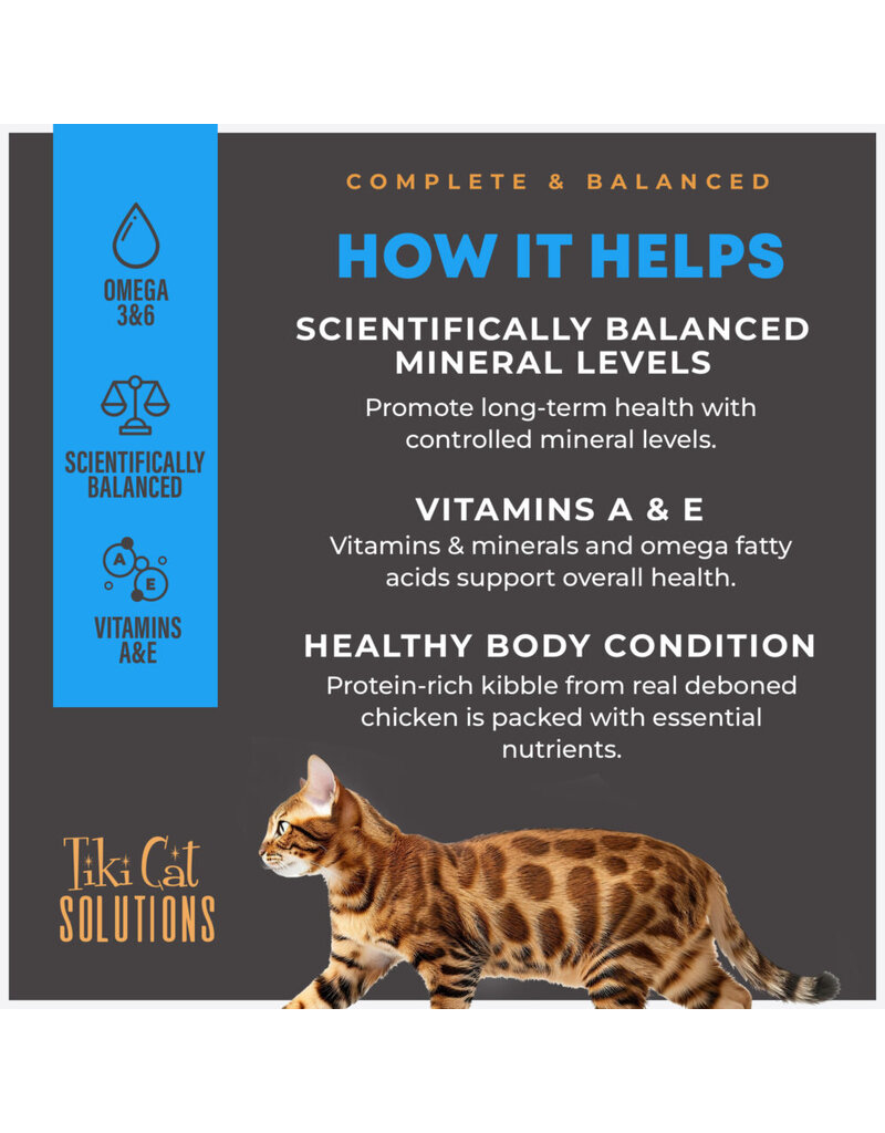 Tiki Pet Tiki Cat Solutions Mineral Balance Chicken Baked Kibble