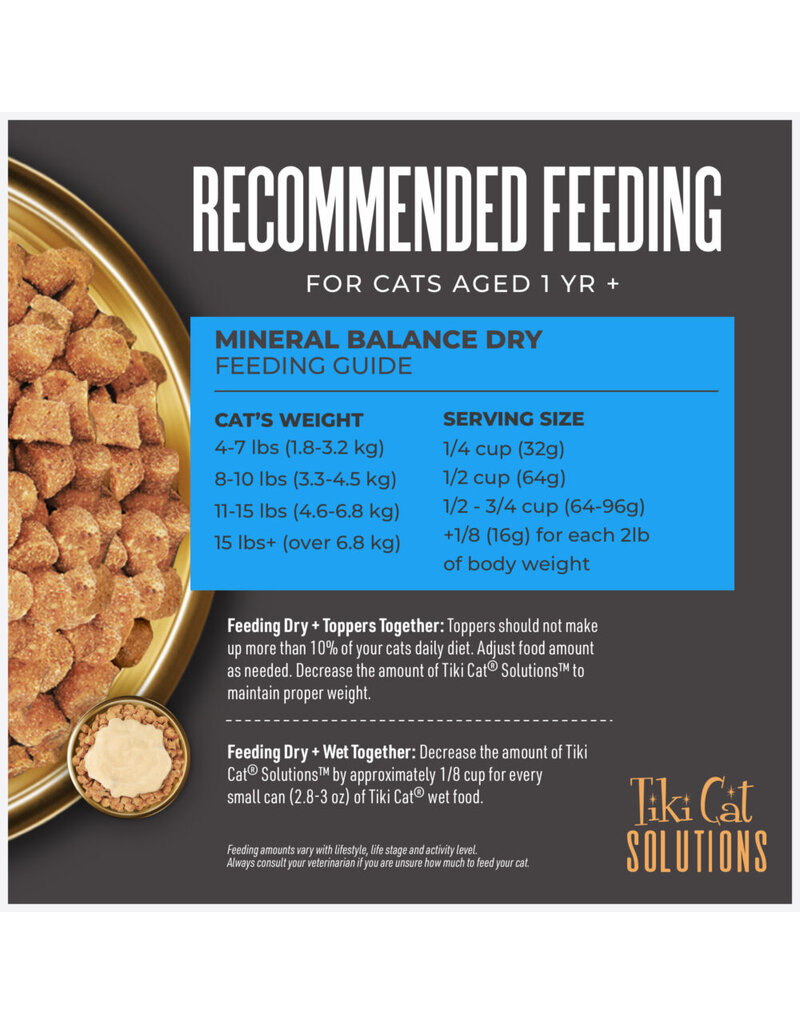 Tiki Pet Tiki Cat Solutions Mineral Balance Chicken Baked Kibble