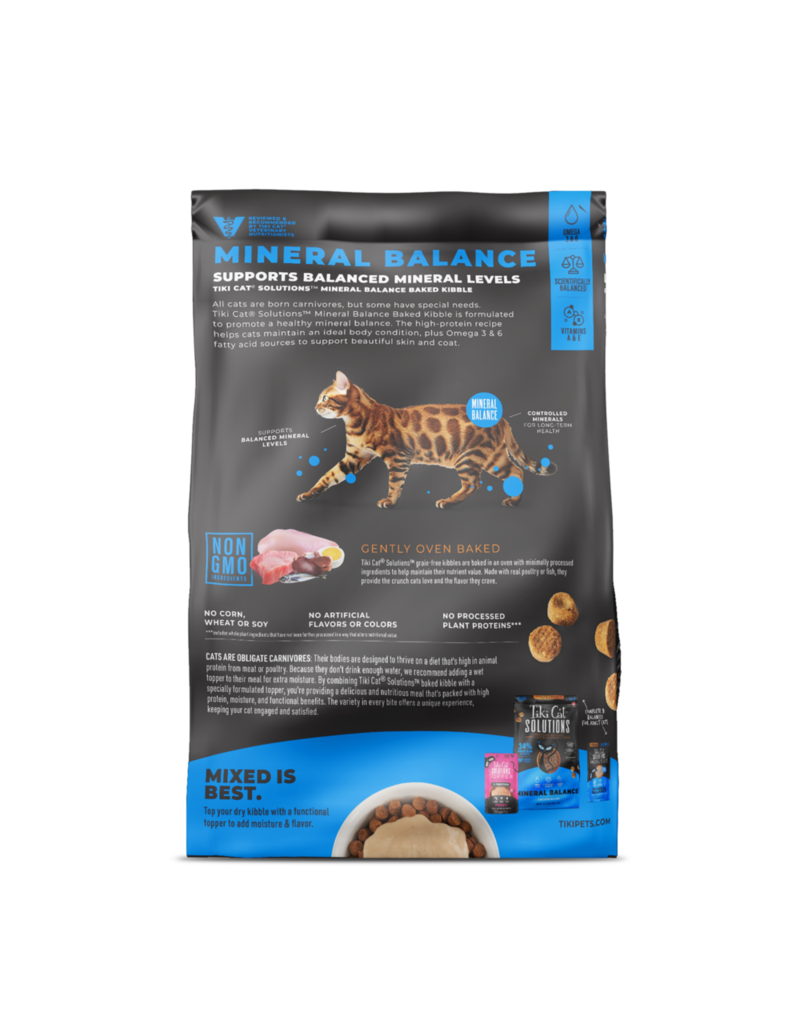Tiki Pet Tiki Cat Solutions Mineral Balance Chicken Baked Kibble