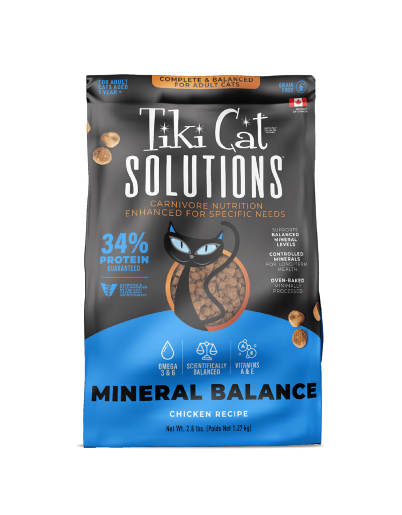 Tiki Pet Tiki Cat Solutions Mineral Balance Chicken Baked Kibble