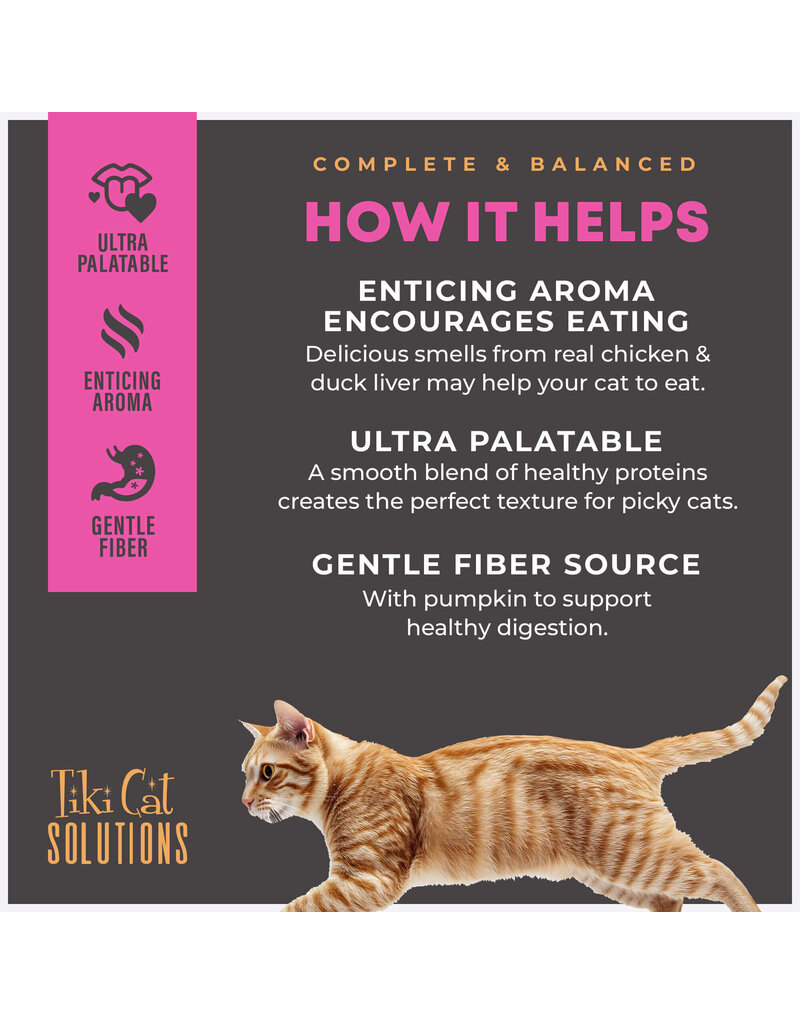Tiki Pet Tiki Cat Solutions Mousse Fussy Duck, Liver & Egg 2.4 Oz pouch