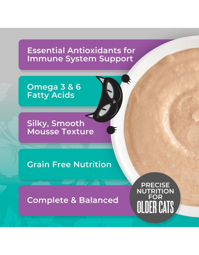 Tiki Pet Tiki Cat Silver Mousse Tuna, Mackerel & Pumpkin Cat Food 2.8 Oz pouch