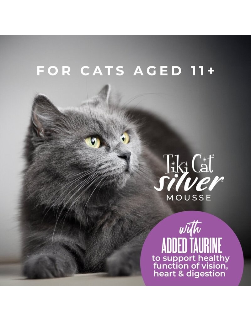 Tiki Pet Tiki Cat Silver Mousse Tuna, Mackerel & Pumpkin Cat Food 2.8 Oz pouch