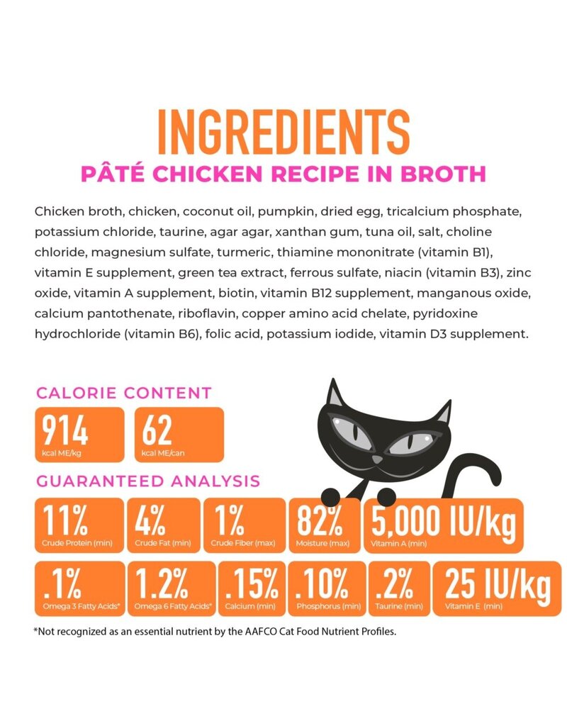 Tiki Pet Tiki Cat Silver Pate Chicken in Broth 2.4 Oz can