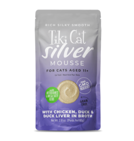 Tiki Pet Tiki Cat Silver Mousse Chicken, Duck & Duck Liver 2.8 Oz pouch