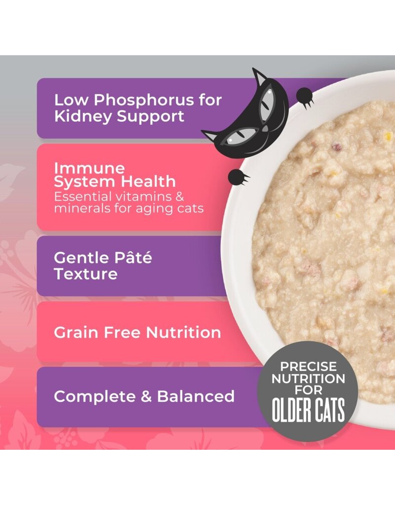 Tiki Pet Tiki Cat Silver Pate Chicken, Salmon & Chicken Liver in Broth 2.4 Oz can