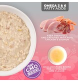 Tiki Pet Tiki Cat Silver Pate Chicken, Salmon & Chicken Liver in Broth 2.4 Oz can