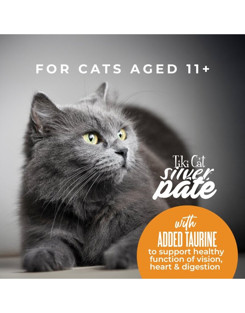 Tiki Pet Tiki Cat Silver Pate Tuna & Mackerel in Broth 2.4 Oz can