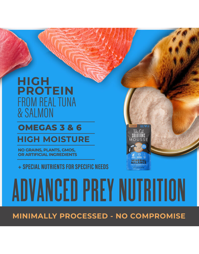 Tiki Pet Tiki Cat Solutions Mineral Balance Mousse Tuna & Salmon 2.4 Oz pouch
