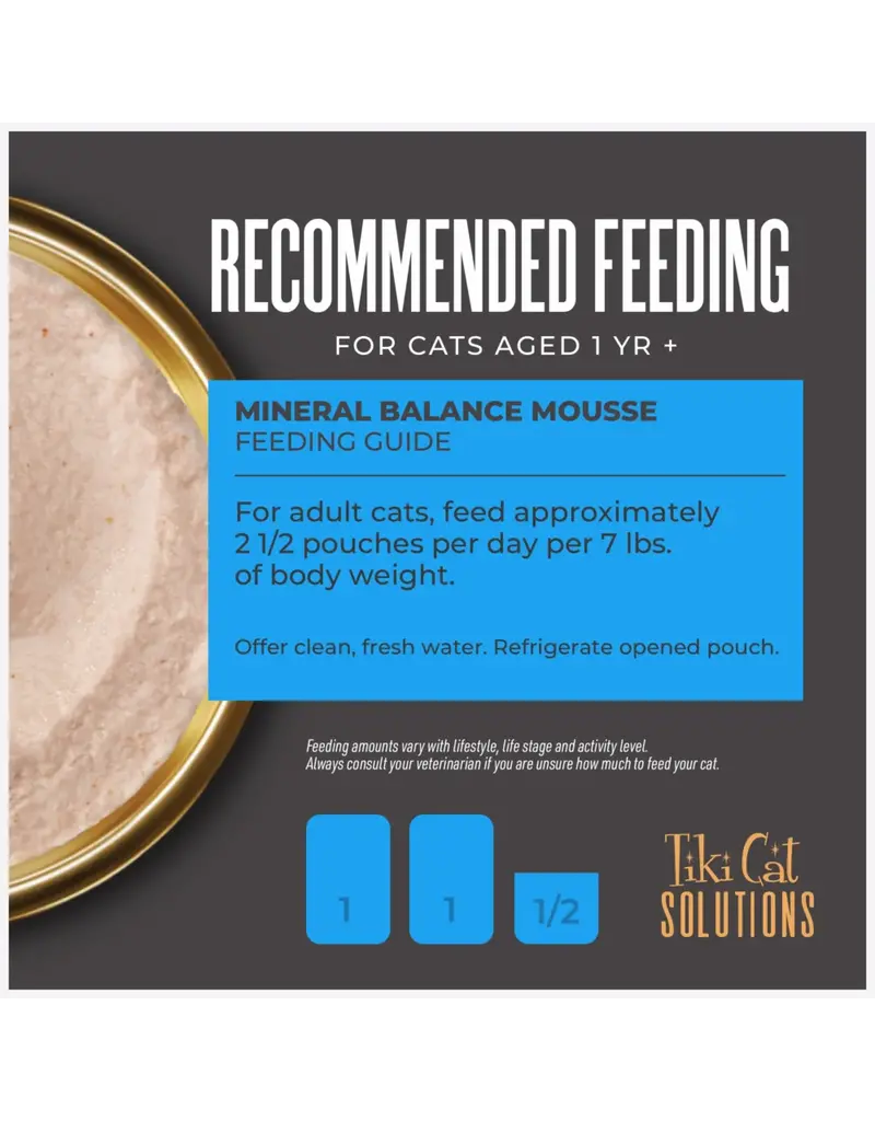 Tiki Pet Tiki Cat Solutions Mineral Balance Mousse Tuna & Salmon 2.4 Oz pouch
