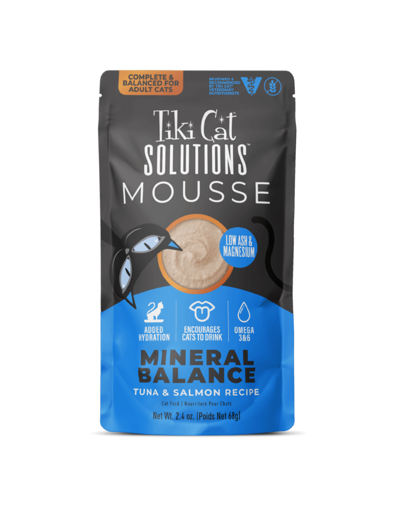 Tiki Pet Tiki Cat Solutions Mineral Balance Mousse Tuna & Salmon 2.4 Oz pouch