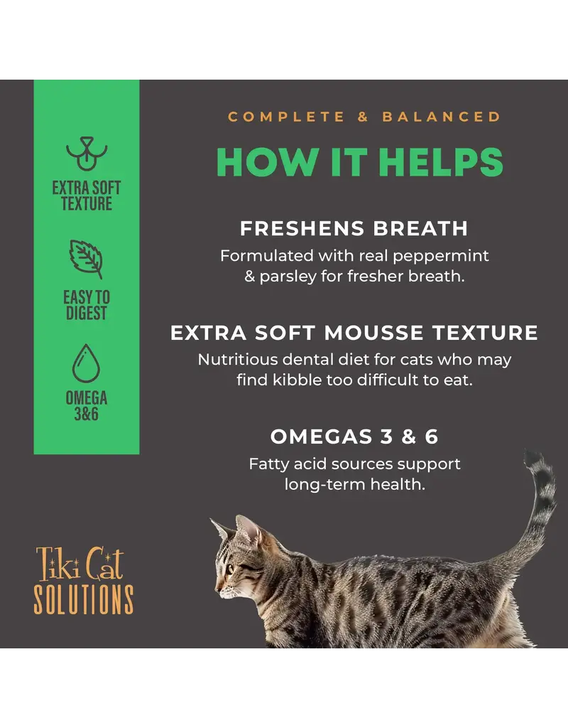 Tiki Pet Tiki Pet Solutions Cat Food Dental Chicken 2.4 Oz