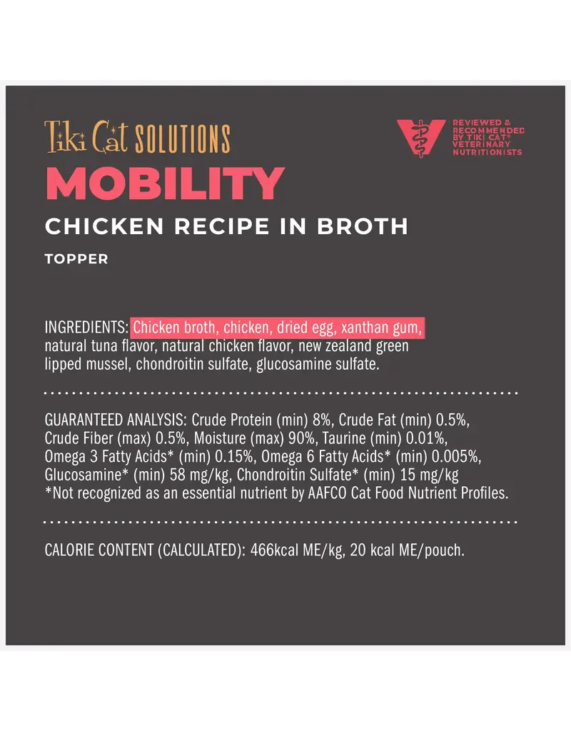 Tiki Pet Tiki Pet Solutions Topper Mobility Chicken 1.5 Oz