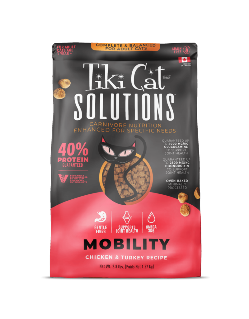 Tiki Pet Tiki Cat Solutions Mobility Chicken & Turkey Baked Kibble 2.8 Lb
