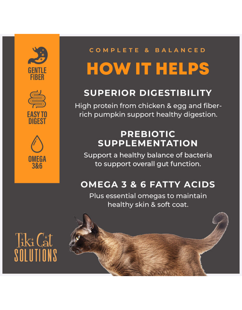 Tiki Pet Tiki Cat Solutions Digestive Chicken & Egg 2.4 Oz