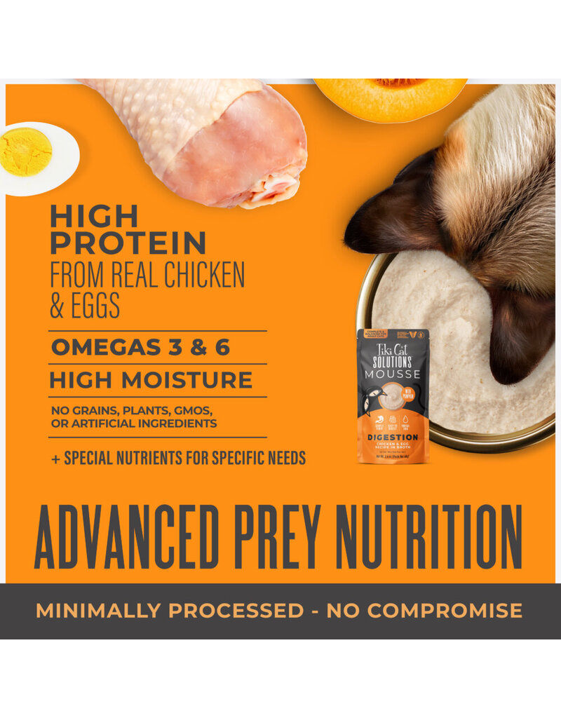 Tiki Pet Tiki Cat Solutions Digestive Chicken & Egg 2.4 Oz