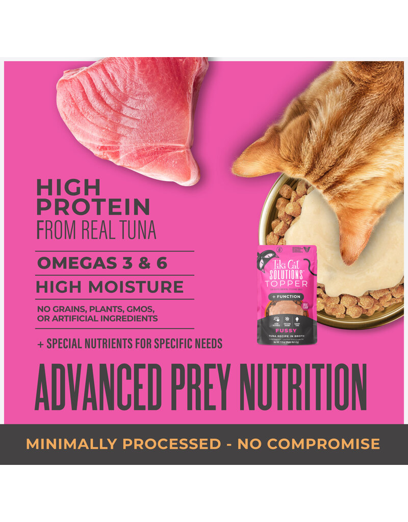 Tiki Pet Tiki Cat Solutions Topper Fussy Tuna in Broth 1.5 Oz pouch