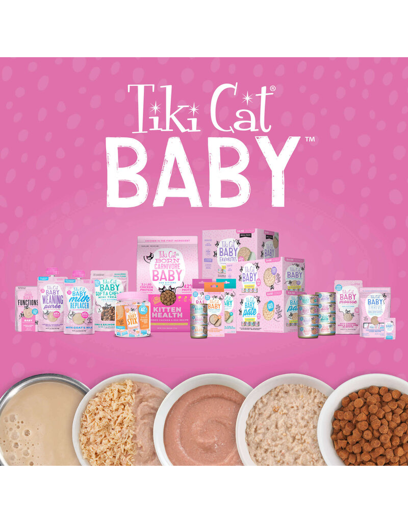 Tiki Pet Tiki Cat Baby Mousse Chicken, Tuna & Chicken Liver 2.4 Oz pouch