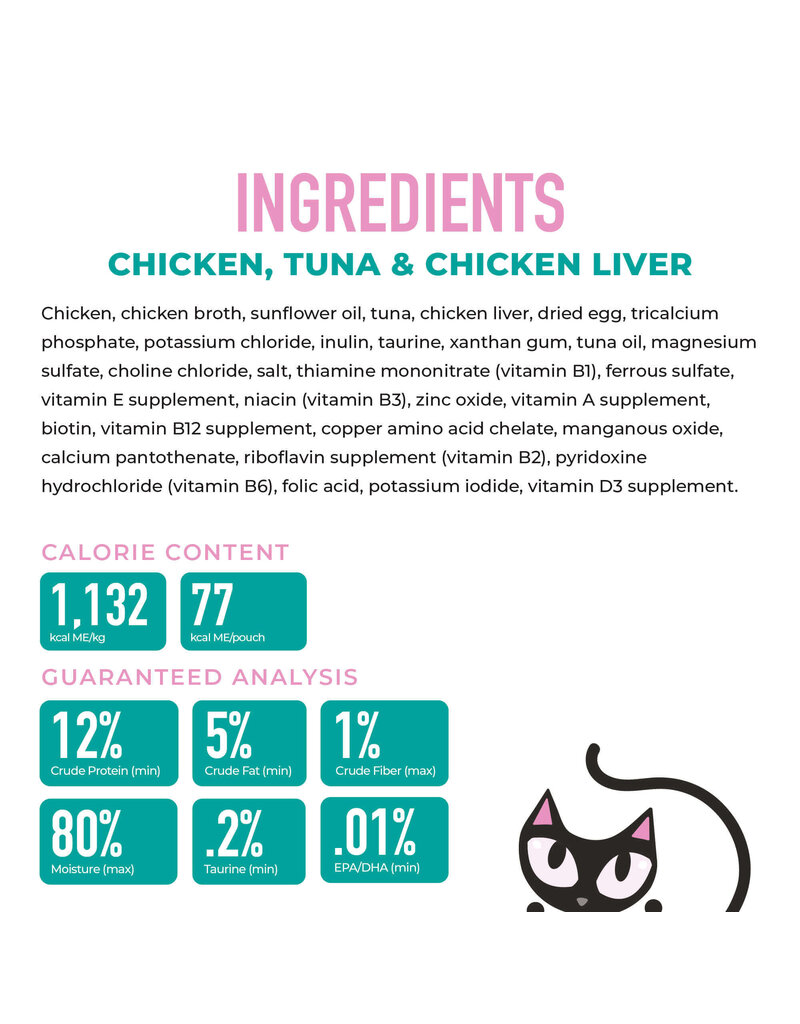 Tiki Pet Tiki Cat Baby Mousse Chicken, Tuna & Chicken Liver 2.4 Oz pouch