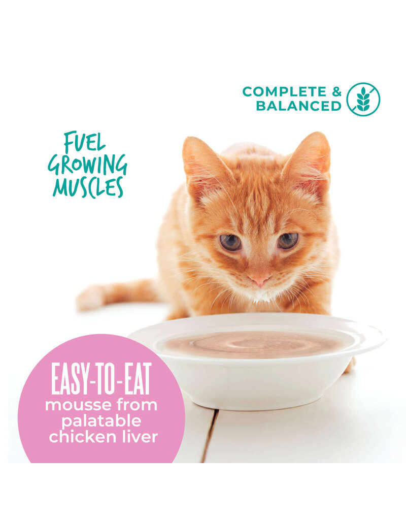 Tiki Pet Tiki Cat Baby Mousse Chicken, Tuna & Chicken Liver 2.4 Oz pouch