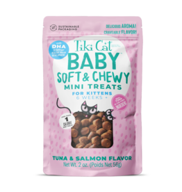 Tiki Pet Tiki Cat Baby Tuna and Salmon Soft Treats 2 Oz