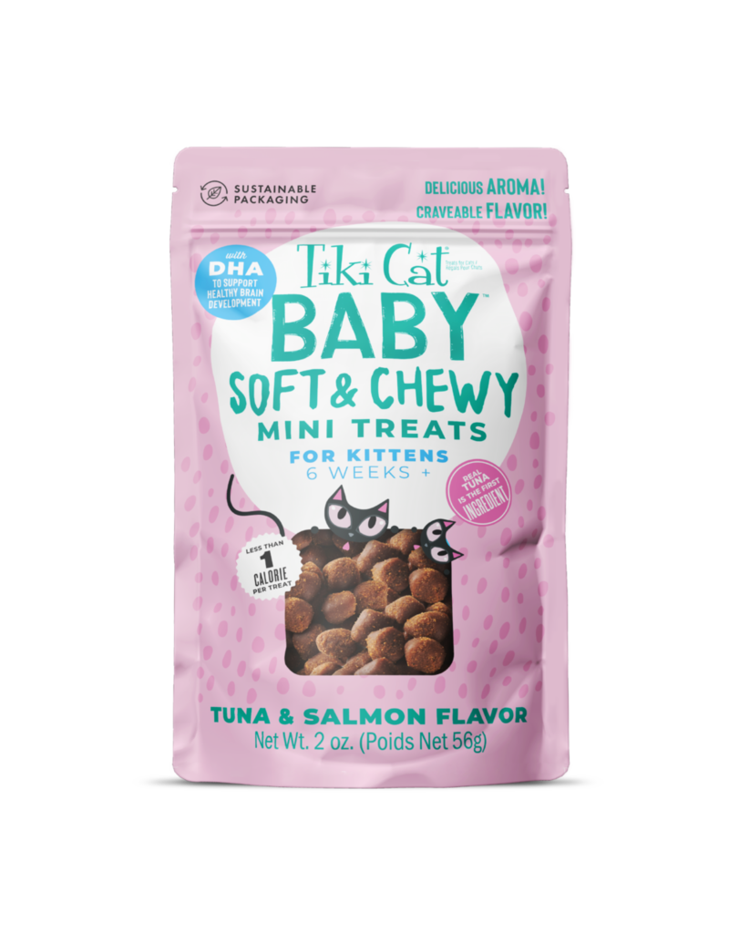 Tiki Pet Tiki Cat Baby Tuna and Salmon Soft Treats 2 Oz