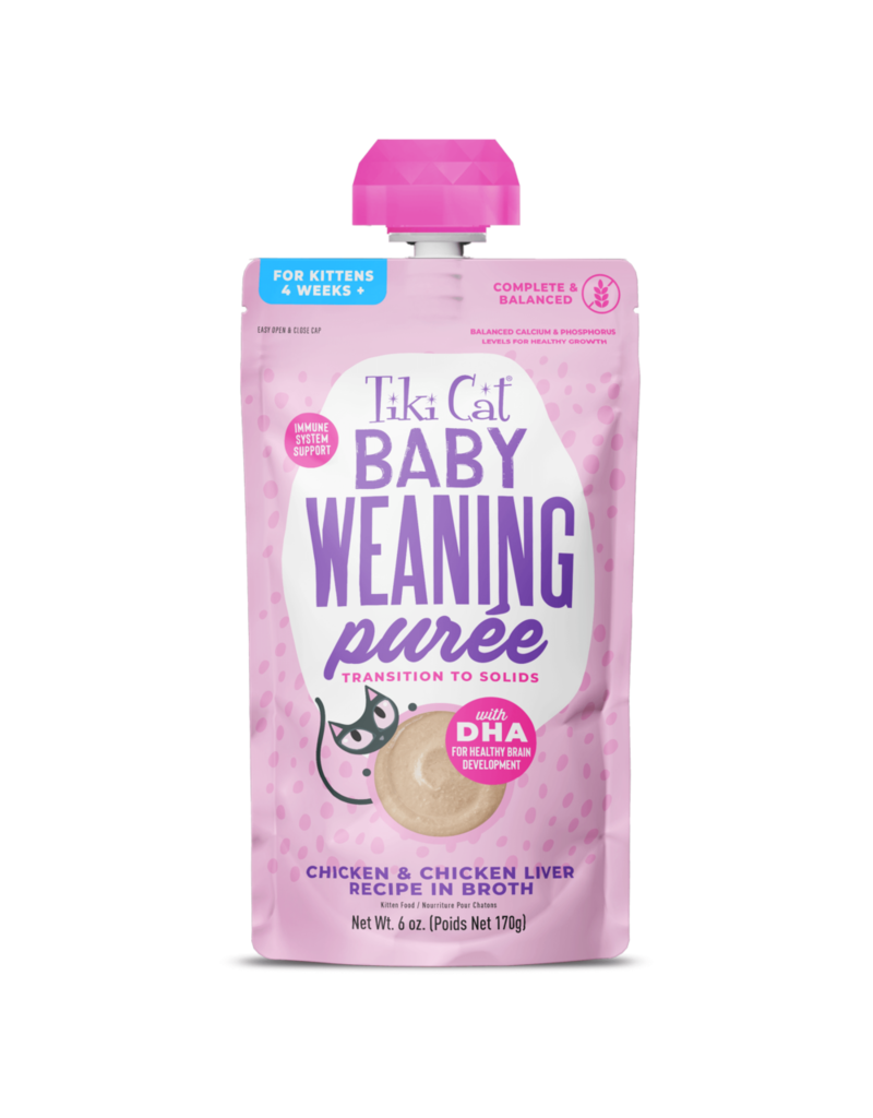 Tiki Pet Tiki Cat Baby Weaning Puree Chicken & Chicken Liver 6 Oz