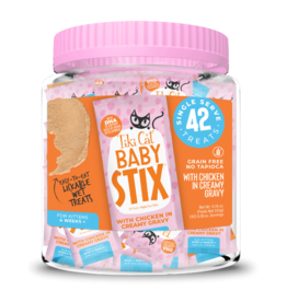 Tiki Pet Tiki Cat Baby Stix Treats with Chicken in Creamy Gravy 42-pack