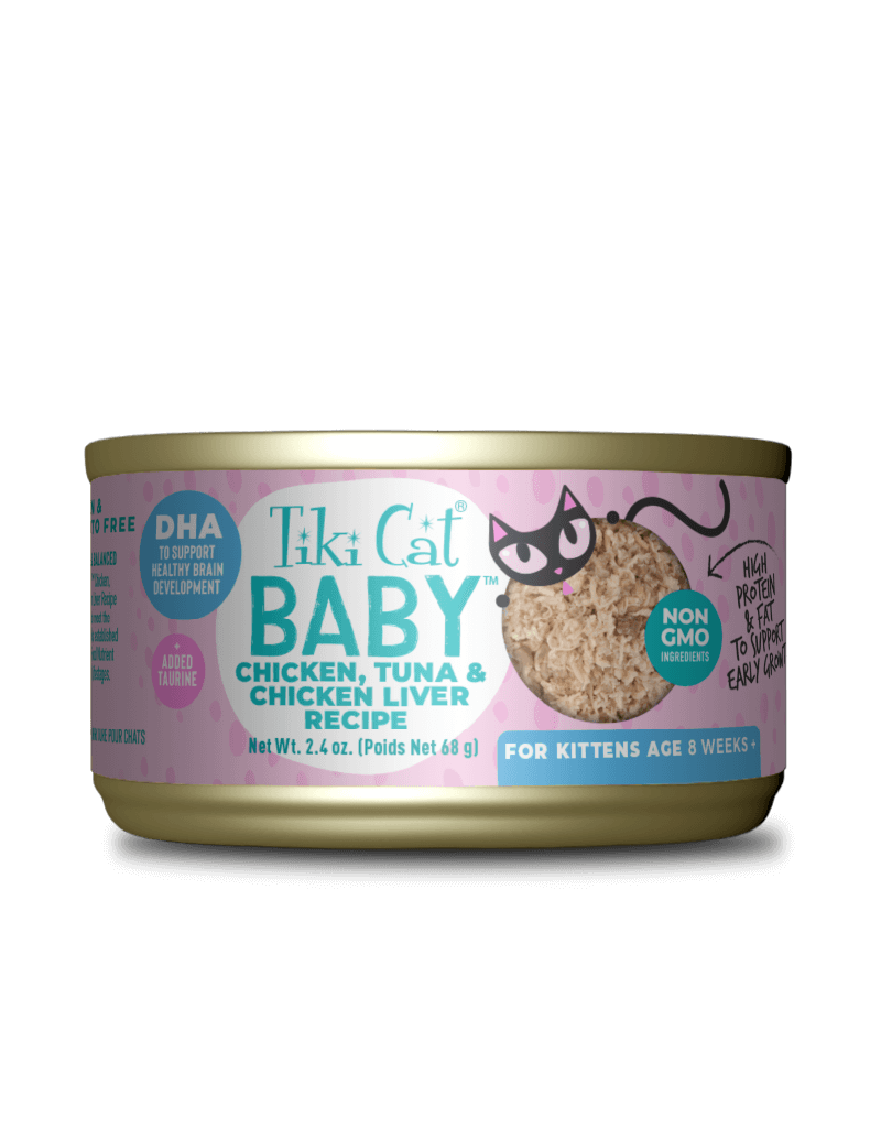 Tiki Pet Tiki Cat Baby Shreds Kitten Variety Pack 2.4 Oz 24ct