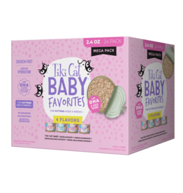 Tiki Pet Tiki Cat Baby Shreds Kitten Variety Pack 2.4 Oz 24ct