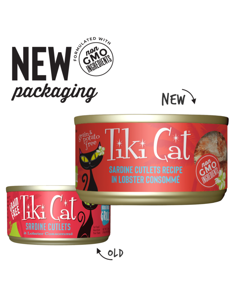 Tiki Pet Tiki Cat Grill Sardine Cutlets in Lobster Consomme 2.8 Oz can