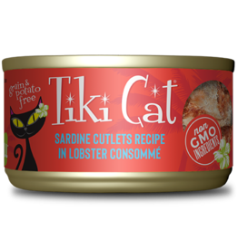 Tiki Pet Tiki Cat Grill Sardine Cutlets in Lobster Consomme 2.8 Oz can