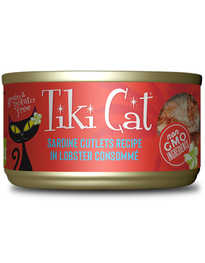 Tiki Pet Tiki Cat Grill Sardine Cutlets in Lobster Consomme 2.8 Oz can