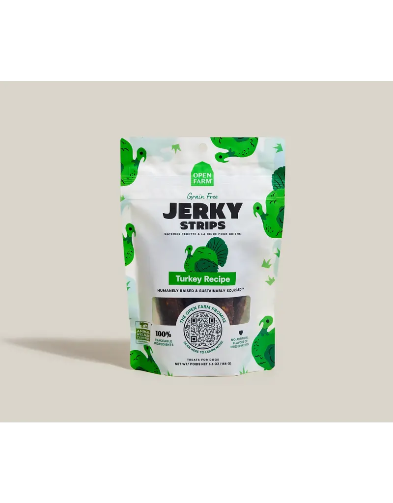 Open Farm Open Farm Grain Free Dog Jerky Treat Turkey 5.6OZ