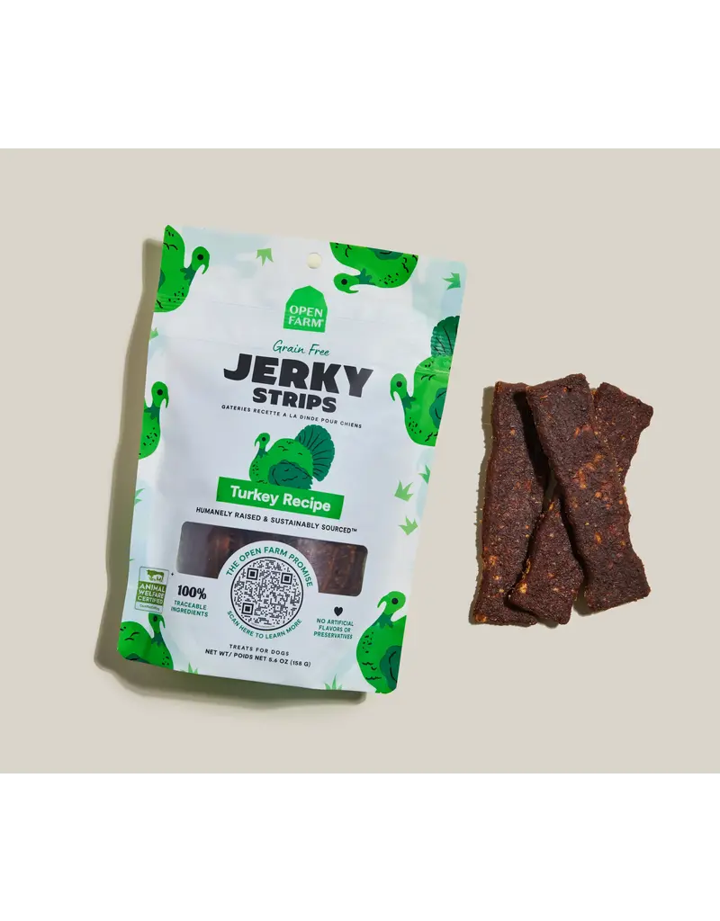 Open Farm Open Farm Grain Free Dog Jerky Treat Turkey 5.6OZ