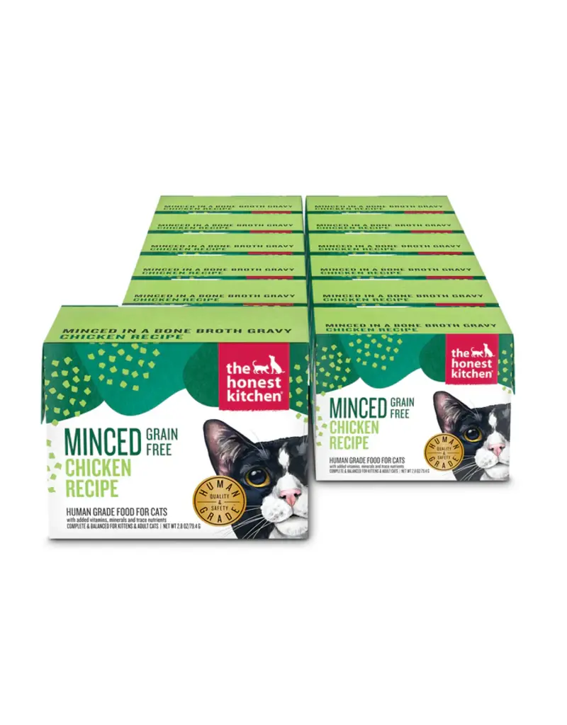 Honest Kitchen HK Minced Chicken in Bone Broth Gravy Cat Food 5.5 Oz
