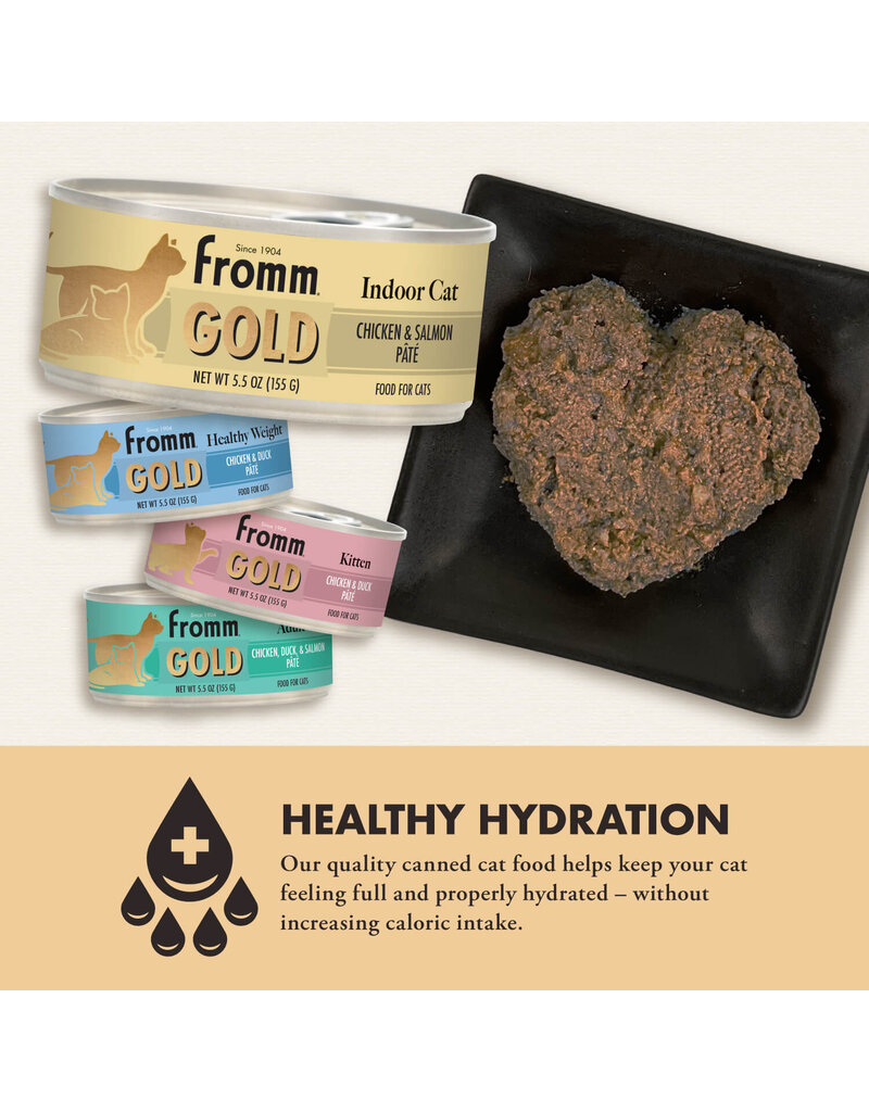 Fromm Fromm Gold Indoor Chicken & Salmon Pate Cat 5.5oz