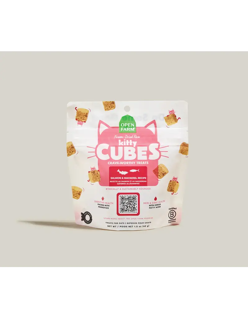 Open Farm Open Farm Cat Freeze-Dried Raw Treats Salmon/Mackerel 1.5Oz