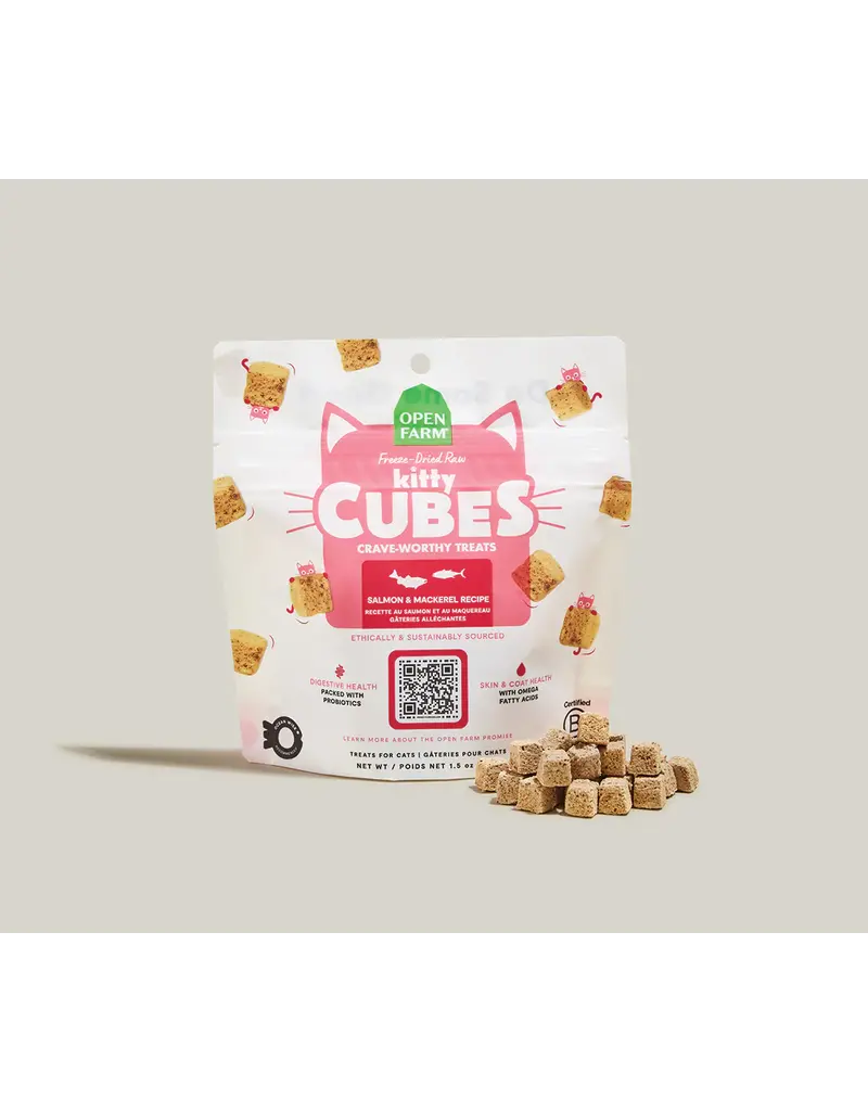 Open Farm Open Farm Cat Freeze-Dried Raw Treats Salmon/Mackerel 1.5Oz