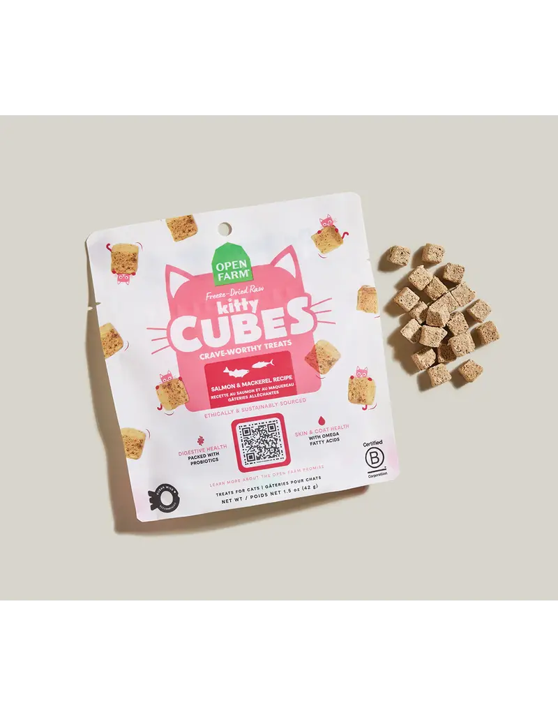 Open Farm Open Farm Cat Freeze-Dried Raw Treats Salmon/Mackerel 1.5Oz