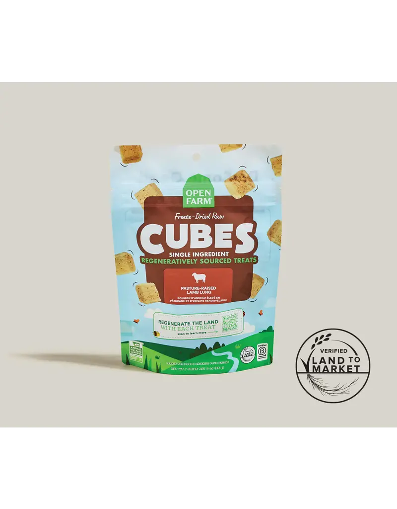 Open Farm Open Farm Dog Freeze-Dried Raw Treats Lamb Lung 1.5Oz