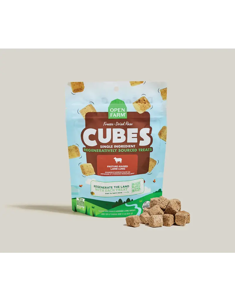 Open Farm Open Farm Dog Freeze-Dried Raw Treats Lamb Lung 1.5Oz