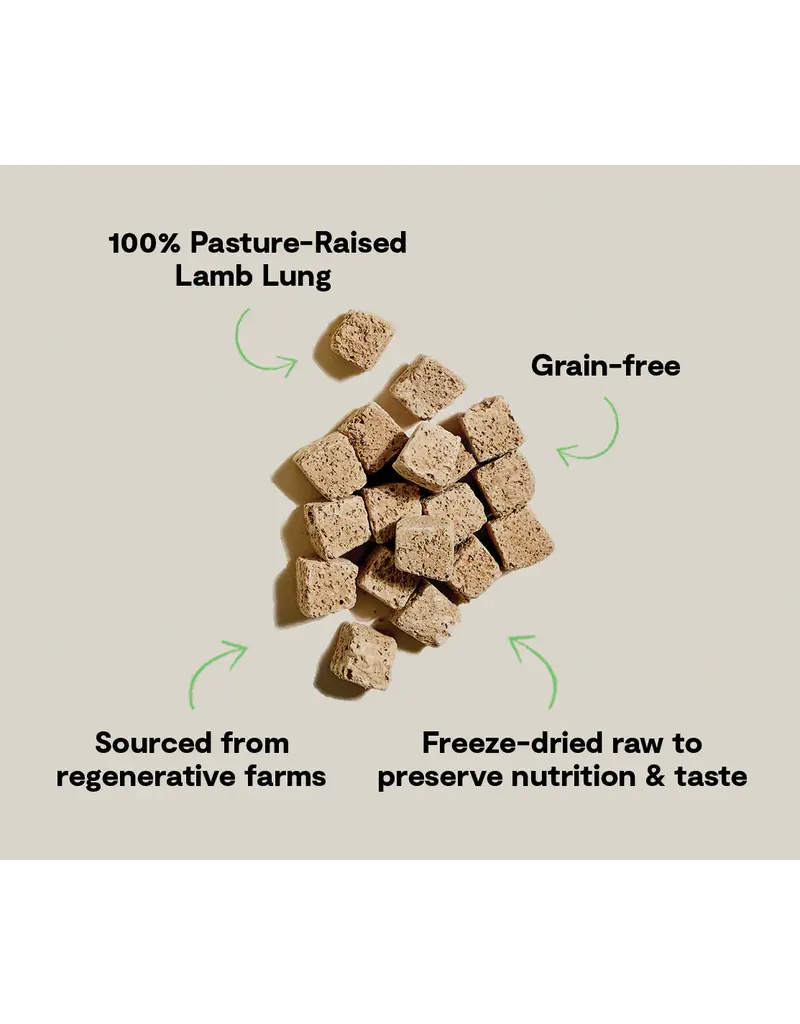 Open Farm Open Farm Dog Freeze-Dried Raw Treats Lamb Lung 1.5Oz