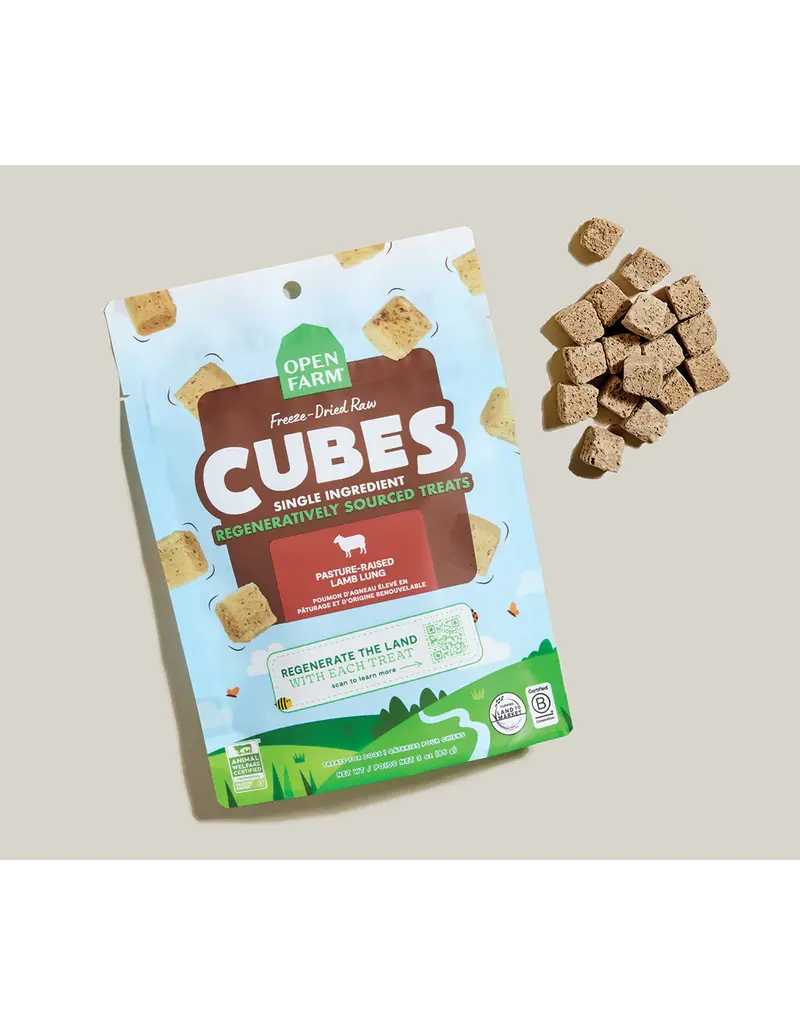 Open Farm Open Farm Dog Freeze-Dried Raw Treats Lamb Lung 1.5Oz