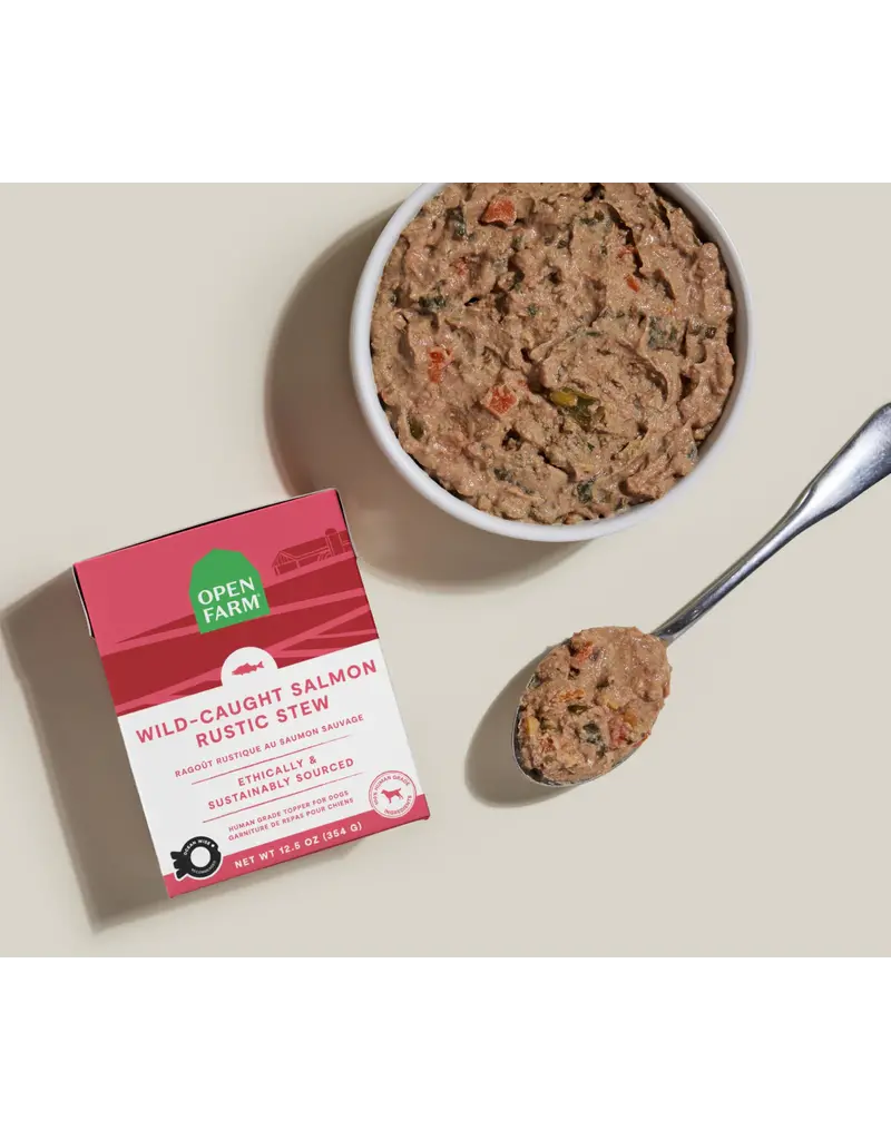 Open Farm Open Farm Rustic Stew Wild-Caught Salmon Wet Dog Food 12.5oz   carton