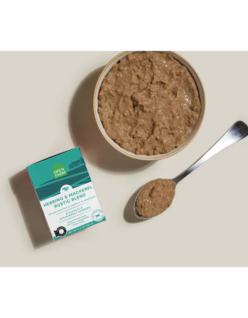 Open Farm Open Farm Rustic Blend Herring & Mackerel Wet Cat Food 5.5oz carton